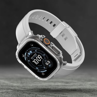 8. AmazingThing Minimal Protective Case for Apple Watch UItra 3 49mm - Transparent