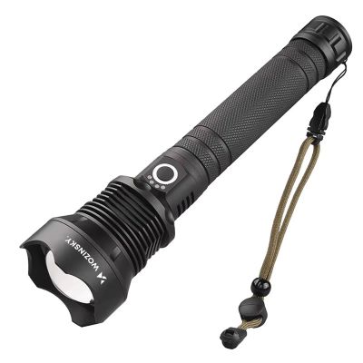 2. Wozinsky WLT-20W tactical flashlight 20 W 2000 lm CREE diodes IP65 with adjustable beam - black