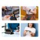 5. Dux Ducis Lawa Leather Case for iPhone 16e / 17e with Detachable Magnetic Wallet - Black