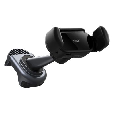 6. Electric car holder with solar panel for Tesla Model 3 / Y Baseus T-Space - black