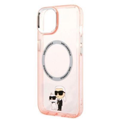 6. Karl Lagerfeld KLHMP14MHNKCIP iPhone 14 Plus 6.7" hardcase pink/pink Iconic Karl&Choupette Magsafe