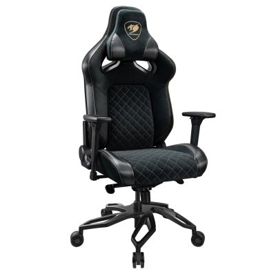 COUGAR CGR-T2F-GLB Universal Gaming Chair with Padded Upholstered Seat, Black