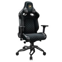 COUGAR CGR-T2F-GLB Universal Gaming Chair with Padded Upholstered Seat, Black