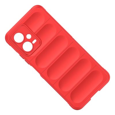 18. Magic Shield Case for Xiaomi Redmi Note 12 5G / Poco X5 5G Flexible Armor Cover Red