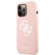 2. Guess Silicone 4G Logo Case for iPhone 13 Pro Max 6.7" - Pink