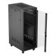 5. Lanberg 19" 32U 600x1000 black floor-standing rack cabinet with glass doors (flat pack)