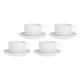 2. LA PORCELLANA BIANCA CORTE Set of 4 cups with saucer 450 ml