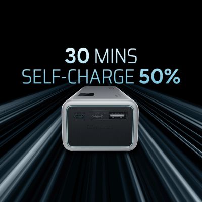 6. Cuktech P+Series No. 15 Powerbank 150W 20000mAh - Gray
