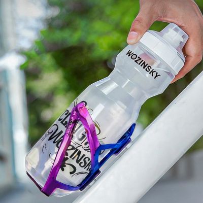 6. Wozinsky WUR-01BP Bike Bottle Holder Basket - Blue and Purple