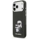 2. Karl Lagerfeld IML Aquarelle Karl & Choupette & Logo MagSafe Case for iPhone 17 Pro Max - Black