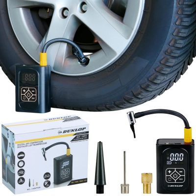 2. DUNLOP CAR COMPRESSOR 150 PSI DIGITAL COMPRESSOR WITH POWERBANK FUNCTION
