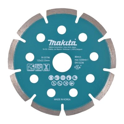 MAKITA DIAMOND BLADE 125x22.23mm SEGMENT (DRY) CONCRETE, GRANITE, MARBLE