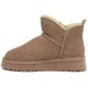 3. Women's leather ankle boots with beige platform snow boots Vinceza 97961