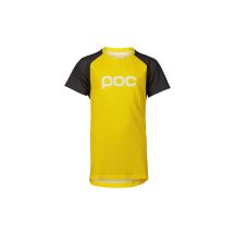 POC Y's Essential MTB Tee Kids T-Shirt Yellow Gray
