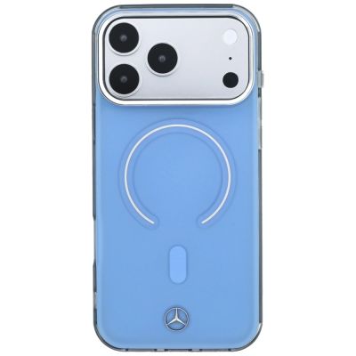 3. Mercedes Double Layer Iconic Logo MagSafe Case for iPhone 18 Pro Max / 17 Pro Max - Blue