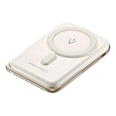 3. Vention 20W PD 10000 mAh Wireless Magnetic Power Bank, White