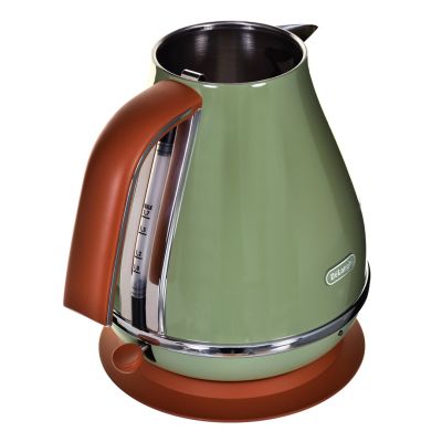 3. DeLonghi Icona Vintage KBOV 2001.GR Electric Kettle (2000 W, 1.7 l; olive)