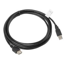 Lanberg CA-USBE-10CC-0030-BK Cable (USB 2.0 Male - USB 2.0 Female; 3m; Black)