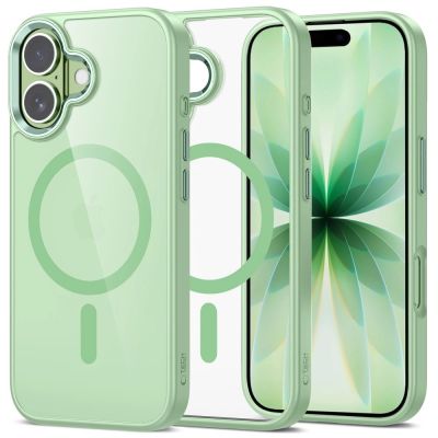Tech-Protect MagMat MagSafe Case for iPhone 17 - Transparent Green