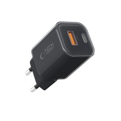 2. Tech-Protect NCM33W 2-port PD33W/QC3.0 wall charger - black