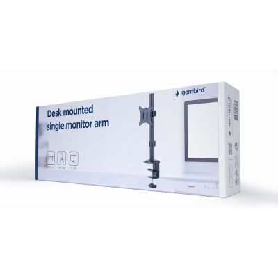 21. GEMBIRD ADJUSTABLE DESK MONITOR ARM 17"-32", UP TO 9 KG