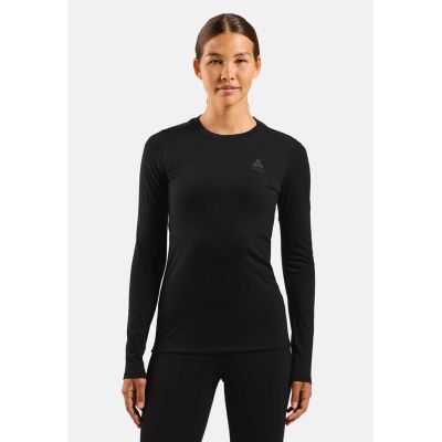 5. ODLO Merino 160 BL Top Crew Neck Women's T-Shirt L/S Size M Black