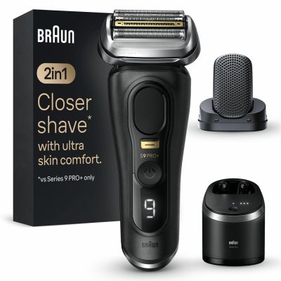 Braun Series 9 Pro+ 9590cc Wet & Dry Foil Shaver Trimmer Black