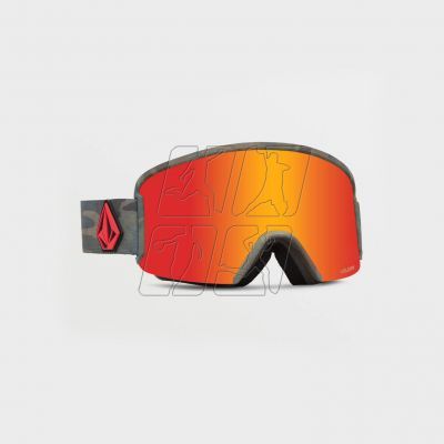 8. Volcom GARDEN CAMO/RED CHROME snowboard goggles (VG0122103)