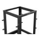 7. OPEN RACK 19" 15U 600X600-1100 ADJUSTABLE BLACK LANBERG