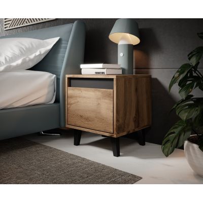 3. NORD bedside table 2 pcs. 40x38xH45 wotan oak/anthracite