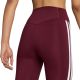 5. Women's adidas Optime Essentials Workout 3-Stripes 7/8 Burgundy Leggings KT3772