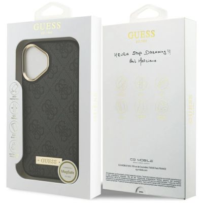 8. Guess 4G Logo Plate MagSafe case for iPhone 17 - black
