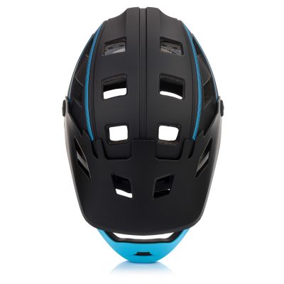 7. Meteor Hydra M Full-Face Bike Helmet 55-58 cm Black/Blue