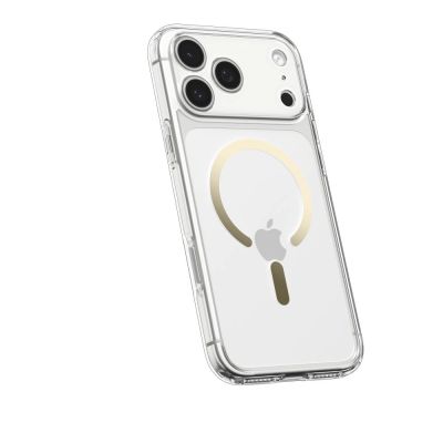 12. Spigen Ultra Hybrid MagSafe Case for iPhone 17 Pro Max - Transparent Gold
