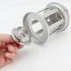 3. TEA LIGHT LANTERN CANDLE HOLDER 15CM SILVER