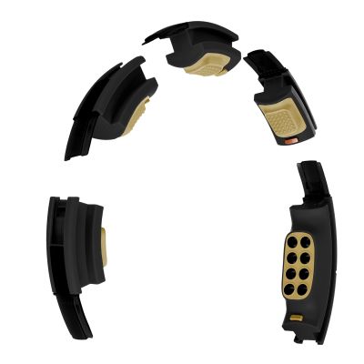 19. HHM13 NEW HULA HOP BLACK/GOLD WITH MAGNETS AND WEIGHT + HMS COUNTER
