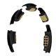 19. HHM13 NEW HULA HOP BLACK/GOLD WITH MAGNETS AND WEIGHT + HMS COUNTER