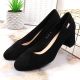 11. Suede high heel pumps Sergio Leone W SK314D black
