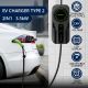 8. Qoltec Mobile charger for electric car EV with regulation 2 in 1 Type2 SCHUKO 3.5kW 230V LCD Portable Wallbox 5m