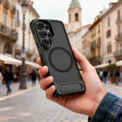 17. Tech-Protect MagRack MagSafe Case for Samsung Galaxy S26 Ultra - Matte Black