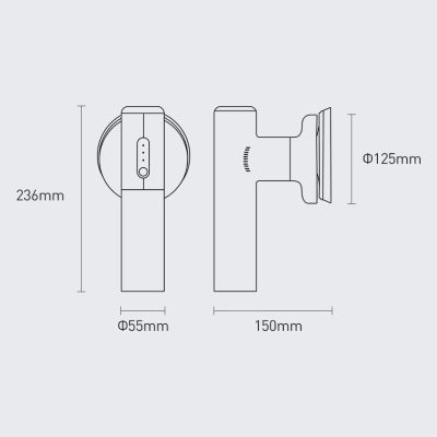26. Baseus cordless electric polish machine 30W 4000mAh black (CRDLQ-B01)