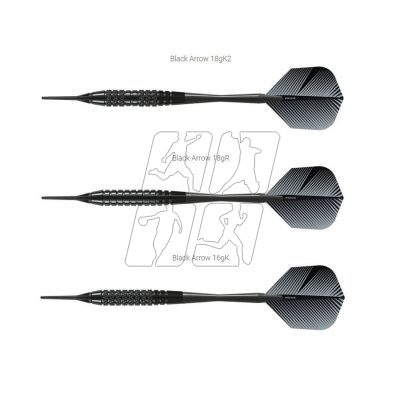 7. Darts Harrows Black Arrow Softip HS-TNK-000013120