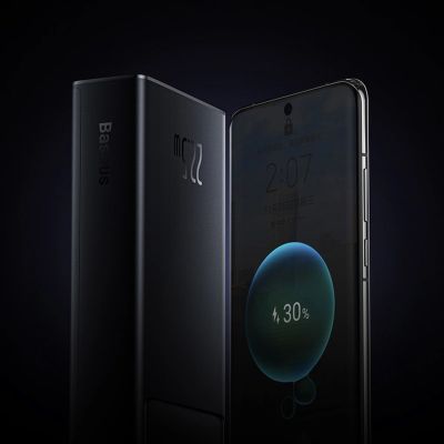 10. Baseus Star-Lord 20000mAh 22.5W Powerbank with Digital Display and USB-C 3A Cable 30cm - Black