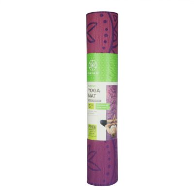 9. Gaiam Premium Athenian Rose Yoga Mat 6 mm 63958