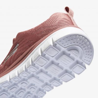 9. Skechers Graceful Get Connected Pink Women's Sneakers (12615-MVE)