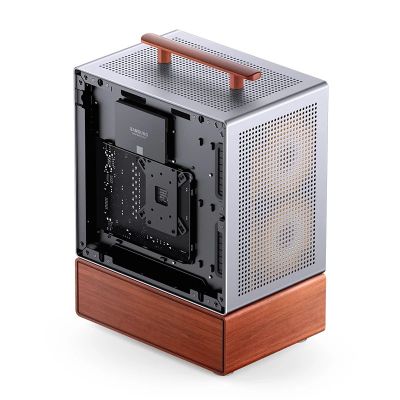 14. Jonsbo T7 PC Case, Midi-Tower, mATX, Tempered Glass - Silver