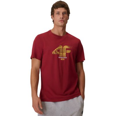 Men’s T-Shirt 4F M3558 Dark Red 4FWAW26TTSHM3558 61S