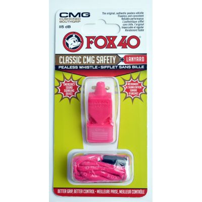 FOX CMG Classic Safety Whistle + String 9603-0408 Pink