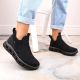 5. Rieker W RKR616 comfortable slip-on ankle boots, black
