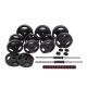 6. BODY SCULPTURE SET 2 IN 1 BAR BELL AND DUMBBELL 40KG BW 7540
